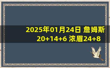 2025年01月24日 詹姆斯20+14+6 浓眉24+8 波津22+7 湖人大胜绿军近5战4胜